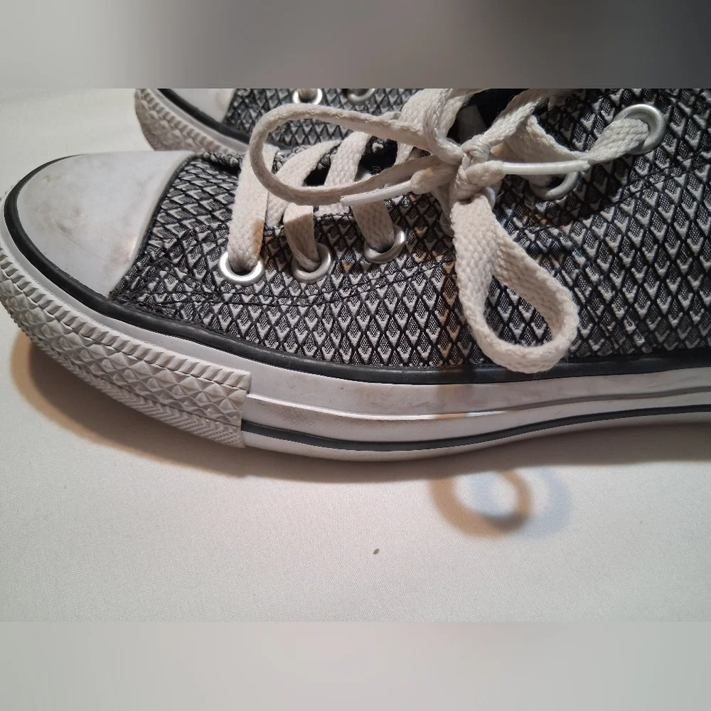 Converse Chuck Taylor All Star Knit Low Top Black White Sneakers Women’s 8